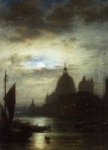 Venedig Bei Mondlicht by Conrad Hoff