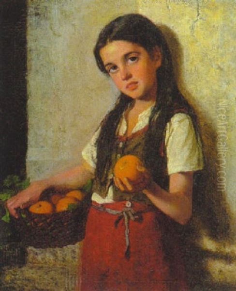 Kleine, Spanische Orangenverkauferin - view 1