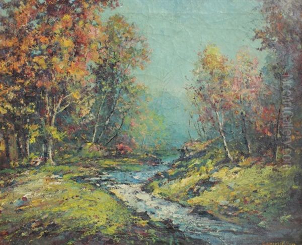 Forest Landscape With Stream - view 1