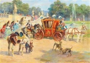 Guests Arriving by Anton Hoffmann
