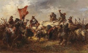 Szene Aus Dem Bauernkrieg by Anton Hoffmann