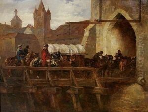 Ankunft Auf Der Burg