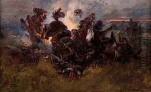Havarie Im Granatfeuer by Anton Hoffmann