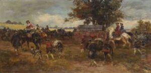 Heimkehrende Krieger by Anton Hoffmann