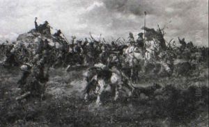 Szene Aus Dem Bauernkrieg by Anton Hoffmann