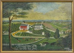 View Of Daniel B. Lorah's Farm In Unter Heidelberg Township Berks County Pa, 1872
C. Hofmann Painter 1872 by Charles C. Hoffmann