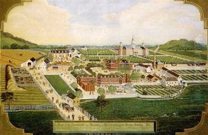 A View Of The Almshouse And Hospital & Surroundings Of The  Berks-county, Pa.