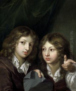 Doppelbildnis Zweier Knaben by Georg Andreas Hoffmann