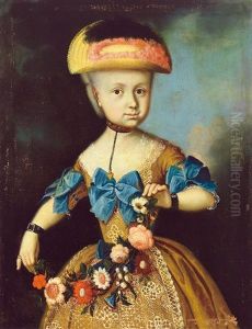 Portrait Der Augusta Sophie Johanna Walz by Georg Andreas Hoffmann