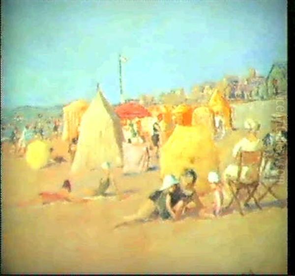 L'apres-midi Sur La Plage De Carolles - view 1