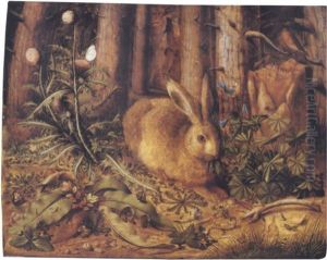 The Hare In A Forest by Hans Hoffmann