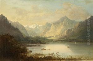 Gebirgslandschaft Mit See