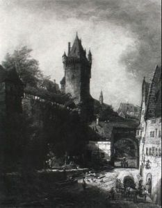Nurnberg - Motiv An Der Stadtmauer by Heinrich Adolf Valentin Hoffmann