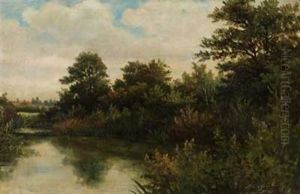 Niddabiegung Bei Nied by Jacob Hoffmann