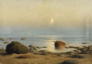 Stille See An Der Baltischen Kuste by Oskar Adolfowitsch Hoffmann