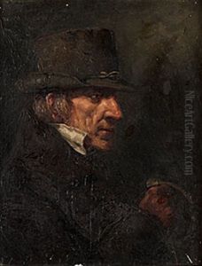 Portratt by Oskar Adolfowitsch Hoffmann