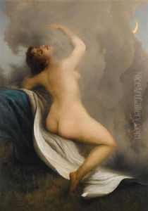 Jupiter And Io by Oskar Adolfowitsch Hoffmann