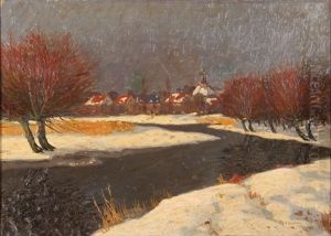 Winter River Landscape