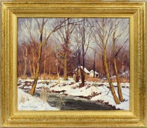 Indiana Stream Through The Woods by Robert Hoffmann
