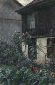 Rosenstocke Im Garten by Robert Hoffmann
