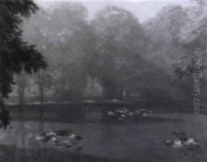 Seerosenteich In Einem Park by Robert Hoffmann