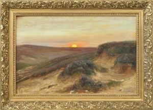 Sonnenuntergang In Der Heide by Franz Hoffmann-Fallersleben