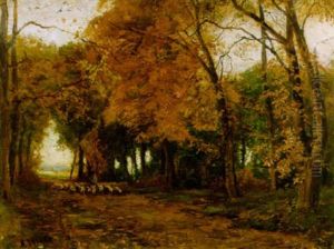 Die Grose Alle Im Park Von Augustenburg, Alsen by Franz Hoffmann-Fallersleben
