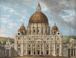 Picture Clock - St Peter"s Basilica In Rome