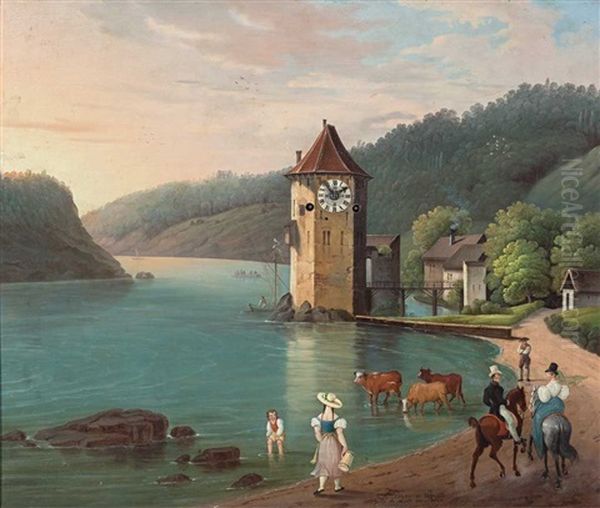 Le Chateau De Woerth Pres La Chute De Rhin - view 1