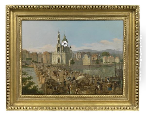 Wiener Biedermeier Bilderuhr "dresden" - view 1