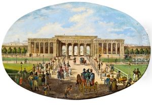 Wien, Heldenplatz Mit Blick Auf Das Burgtor by Carl Ludwig Hoffmeister