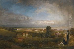 A View Of Woolwich Dockyard From Shooter's Hill by Thomas Christopher Hofland
