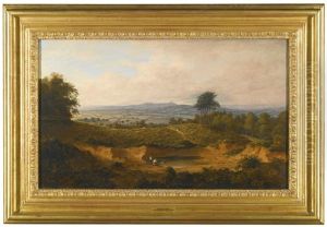 View Of Hampstead Heath Looking Towards Harrow-on-the-hill, St. Mary's Church On The Horizon