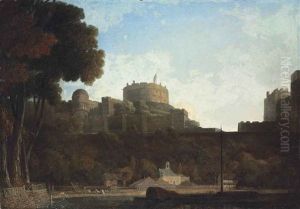 A View Of Windsor Castle From The Thames by Thomas Christopher Hofland