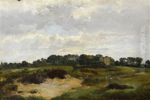 The Road To The Spaniards Inn, Hampstead Heath by Thomas Christopher Hofland