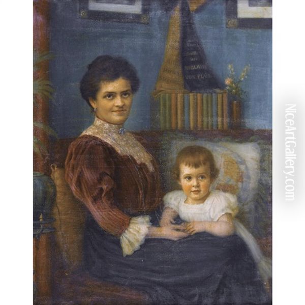 Interieur Mit Mutter Und Kind - view 1
