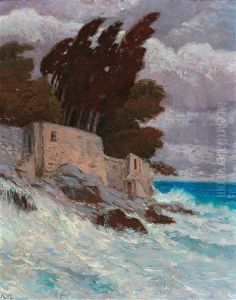 Motif Of Nervinervi, Villa Fiesco, Now Schickerts Parkhotel by Karl Hofmann