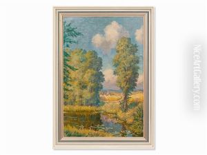 Pond At The Grove by Karl Hofmann