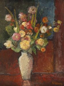 Blumenstraus In Vase by Karl Hofmann