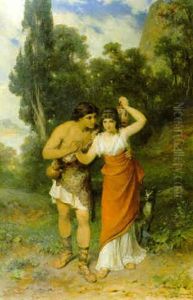 Die Wassertragerin by Ludwig (Hofmann-Zeitz) Hofmann