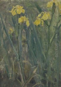 Gelbe Teichlilien by Ludwig Von Hofmann
