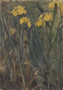 Gelbe Sumpflilien by Ludwig Von Hofmann