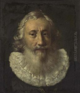 Portrait Eines Mannes Mit Bart (burgermeister) by Samuel Hofmann