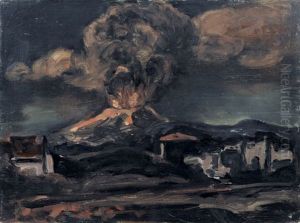 Ausbruch Des Vesuvs by Fritz Max Hofmann-Juan