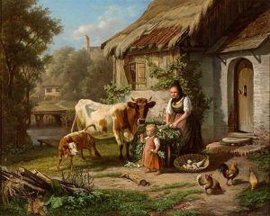 Landliches Idyll by Johann Baptist Hofner