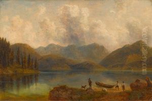 Jager Und Bauernpaar Am Ufer Des Konigssees