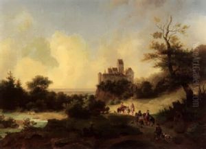 Ruckkehr Von Der Falkenjagd by Franz Xaver Von Hofstetten