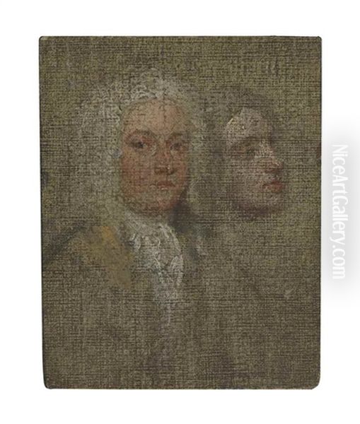 Portrait Of Two Gentlemen, Bust-length - view 1