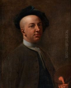 Bildnis Des Kunstlers Und Malers William Hogarth by William Hogarth