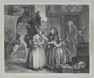 The Harlot's Progress (6 Works) by William Hogarth